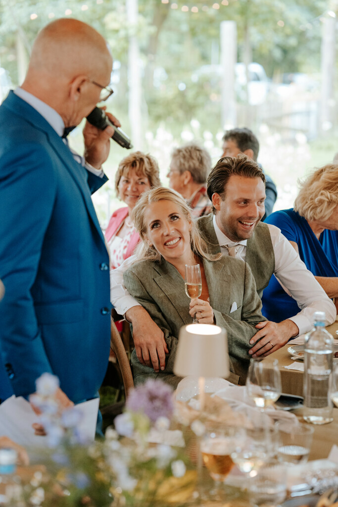 bruiloft kleurrijke seizoensbloemen